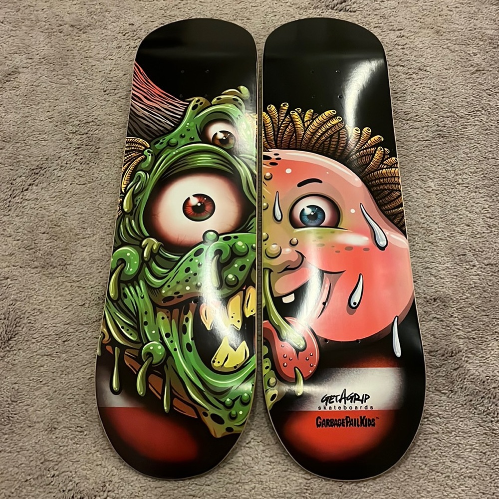 Garbage Pail Kids GPK Semi Colon Get a Grip skate skateboard decks card 51/300